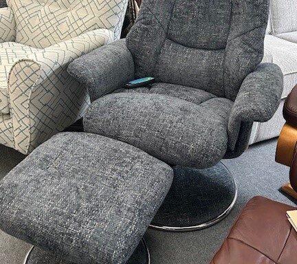 For Sale – Ex-Display GFA Swivel Recliner Chair & Footstool